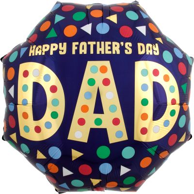 Anagram Foil Shape Happy Father's Day Dad