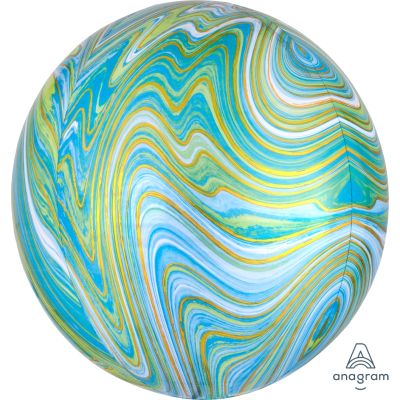 Anagram Orbz 40cm (16") Marblez Blue and Green