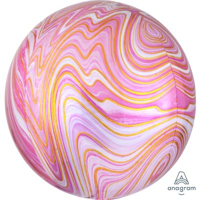 Anagram Orbz 40cm (16") Marblez Pink