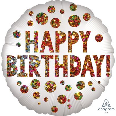 Anagram Foil 45cm (18") Satin Infused Birthday Sequins