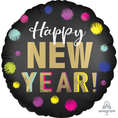 Anagram Foil 45cm (18") Satin Dotted New Year
