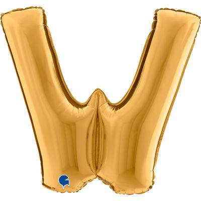 Grabo Foil Megaloon 102cm (40") Antique Gold Letter W