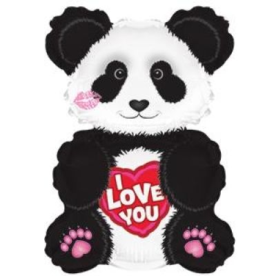 CTI Microfoil 22cm (9") I Love You Panda Shape - Air fill (unpackaged) 