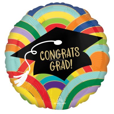 Anagram Foil 45cm (18") Congrats Grad Rainbows 
