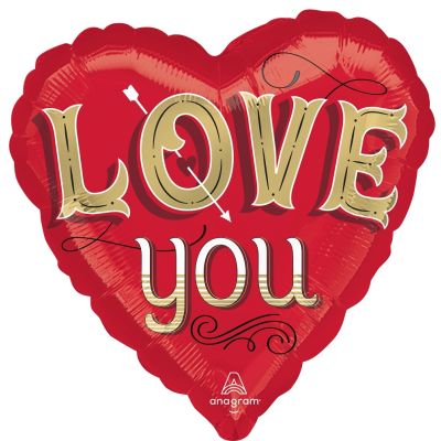 Anagram Foil 45cm (18") Just My Type Love You