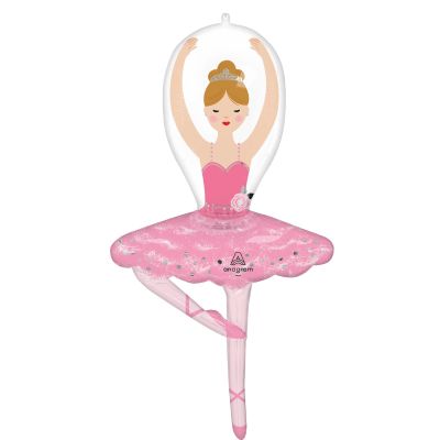 Anagram Foil Shape Ballerina Girl (63cm x 109cm)