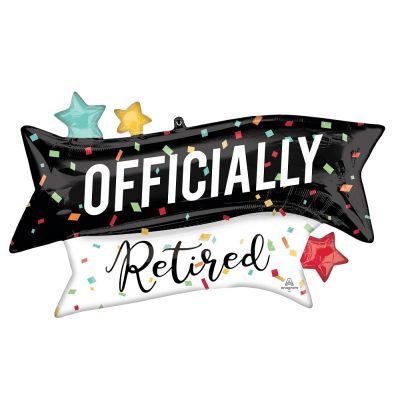 Anagram Foil Shape Retirement (96cm x 58cm)