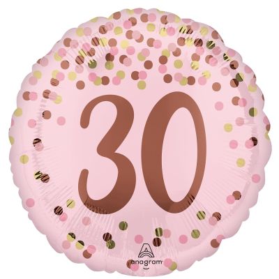 Anagram Foil 45cm (18") Pretty Pink 30th