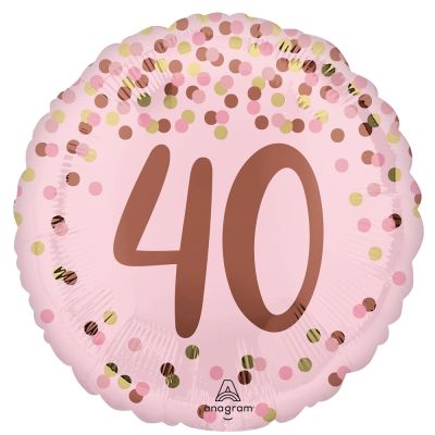 Anagram Foil 45cm (18") Pretty Pink 40th