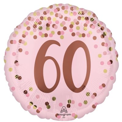 Anagram Foil 45cm (18") Pretty Pink 60th
