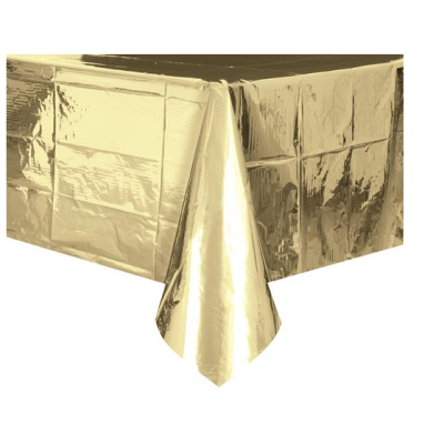 Unique P1 Tablecover Rectangle Metallic Gold (137cm x 274cm)