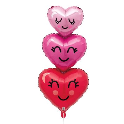 Unique Foil Shape 102cm (41") Happy Hearts (Unpackaged)