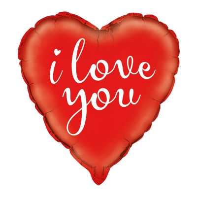 Unique Foil 45cm (18") I Love You Heart