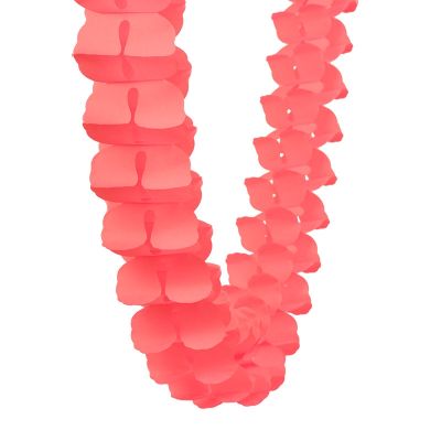 Five Star 4m Paper Honeycomb Garland Coral