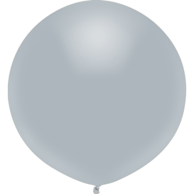 Qualatex Latex 50/43cm (17") BSA Round Outdoor Shining Platinum Silver