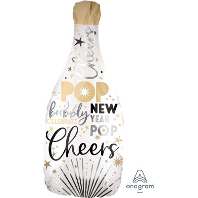 Anagram Foil Shape Satin Celebrate Bubbly New Year (36cm x 91cm)