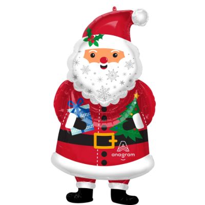 Anagram Foil Shape Snowy Santa (48cm x 86cm)