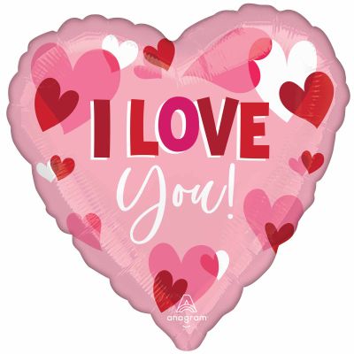 Anagram Foil Shape 71cm (28") HVD Playful Hearts