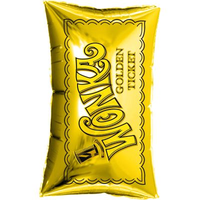 Anagram Foil Licensed Shape Willy Wonka Golden Ticket (70cm x 30cm)