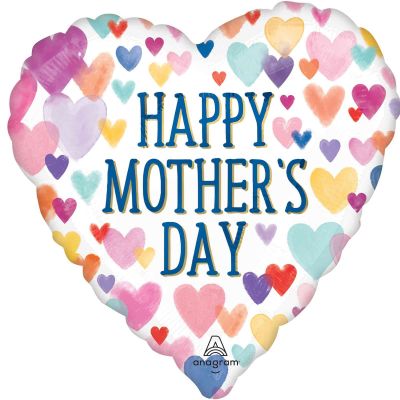 Anagram Foil 45cm (18") Happy Mother's Day Sprinkled Hearts