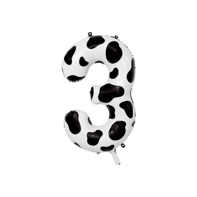 Unique Foil 86cm (34") Cow Print Number 3