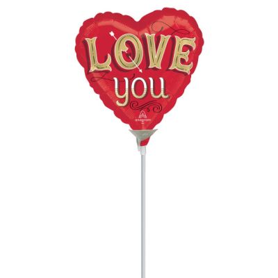 Anagram Microfoil 22cm (9&quot;) Just My Type Love You (Air Fill & Unpackaged)