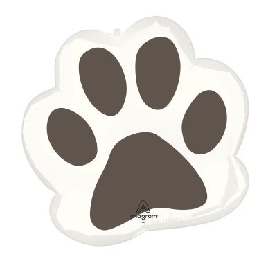 Anagram Foil Shape Pawsome Party Paw Print (58cm x 55cm)