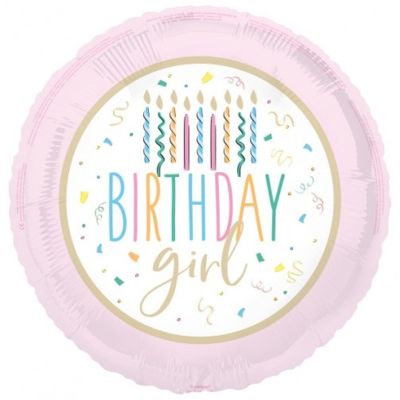 Unique Foil 45cm (18") Birthday Girl 
