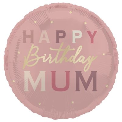 Unique Foil 45cm (18") Happy Birthday Mum