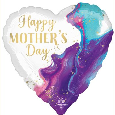 Anagram Foil Heart 45cm (18") Mother's Day Alluring Marble