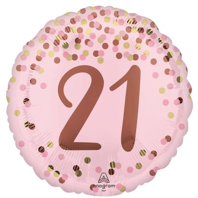 Anagram Foil 45cm (18") Pretty Pink 21st