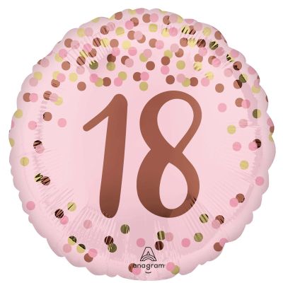 Anagram Foil 45cm (18") Pretty Pink 18th