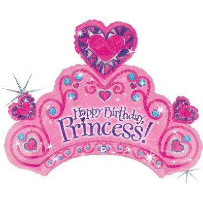 Betallic Foil Shape 86cm (34") Birthday Princess Tiara