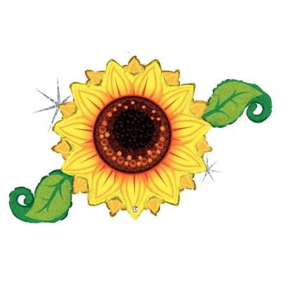 Betallic Foil Shape 116cm (46") Linky Sunflower (unpackaged)