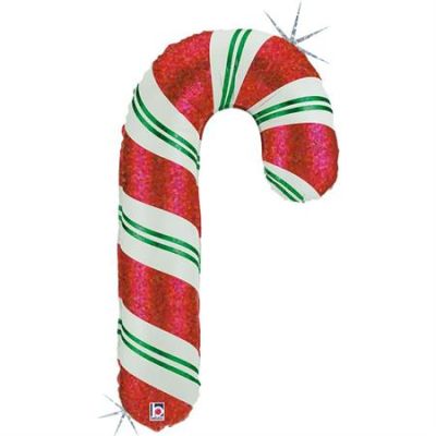 Betallic Foil Shape 105cm (41") Candy Cane - Air fill (unpackaged)