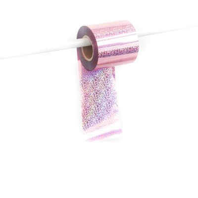 Loon Hangs® (80mm x 100m) Holographic Light Pink