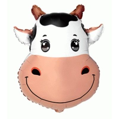 FM Foil Shape Cow Head (56cm x 56cm) (Unpackaged)