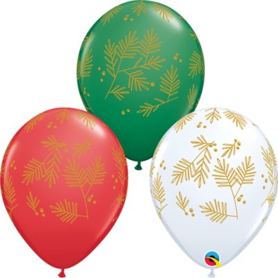 Qualatex Printed Latex 25/28cm (11") Round Evergreen - Special Contemp Assort