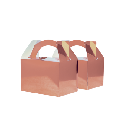 Five Star P10 Paper Mini Lunch Box Classic Metallic Rose Gold