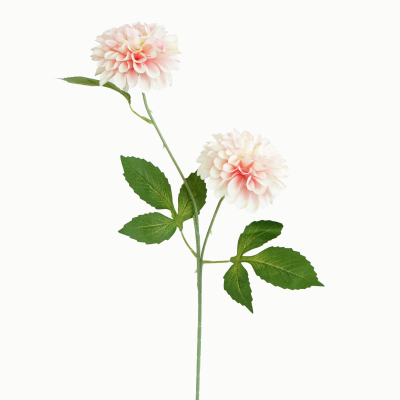 Frank Kafka Dahlia, 2 Flower Stem (Baby Pink) 64cm