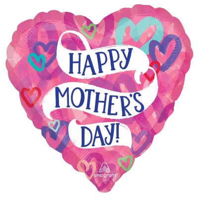 Anagram Foil Heart 45cm (18") Mother's Day Layered Hearts