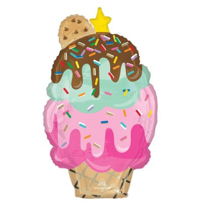 Anagram Foil Shape Here's the Scoop Cone (48cm x 76cm)