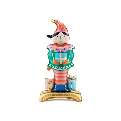 Party Deco Standing Foil Balloon Elf Mix Colours (46cm x 88cm)