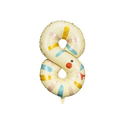 Party Deco Foil Shape Number 8 Snake 55cm x 88cm