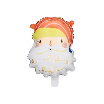 Party Deco Foil Balloon Santa Face Pastel 5pk (20cm x 26cm)