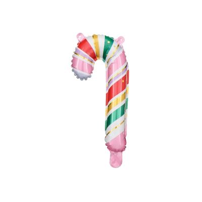 Party Deco Foil Balloon Pastel Candy Cane 5pk (18.5cm x 35cm)