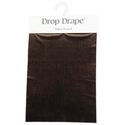 Drop Drape™ Sample Swatch Velvet Brown (0048)