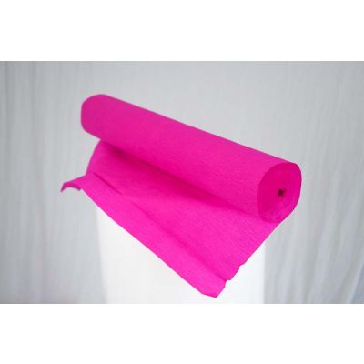 JUMBO Half Crepe Roll (0.5m x 30m) Standard Magenta