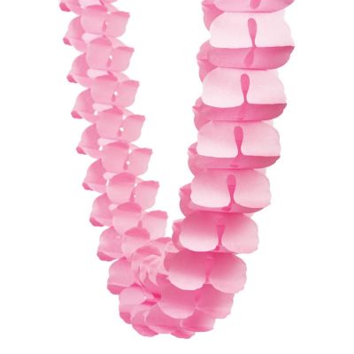 Five Star 4m Paper Honeycomb Garland Classic Pink
