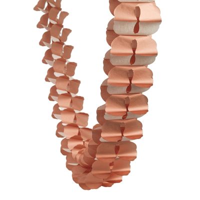Five Star 4m Paper Honeycomb Garland Rose Gold